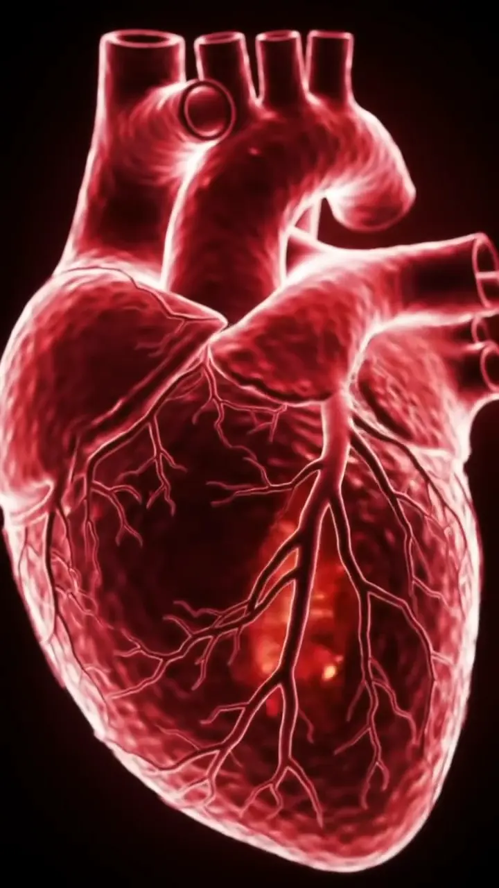 Heart rate monitor display showing HRV data